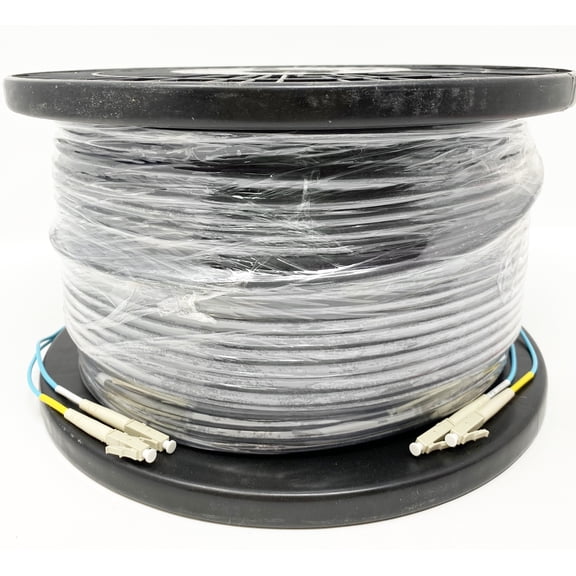 RiteAV - Direct Burial/Outdoor LC-LC 2-Strand Fiber Optic Cable - OM4 Multimode (50/125) - 125M (410ft)