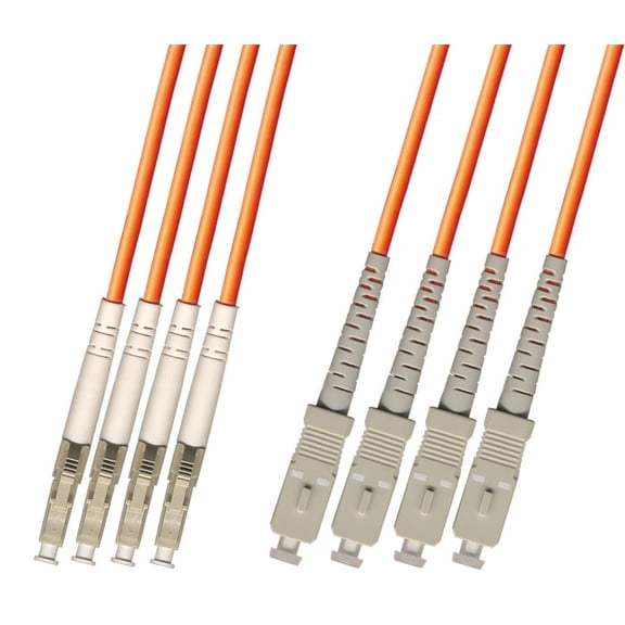 RiteAV - Direct Burial/Outdoor LC-SC 4-Strand Fiber Optic Cable - Multimode (50/125) - 30M