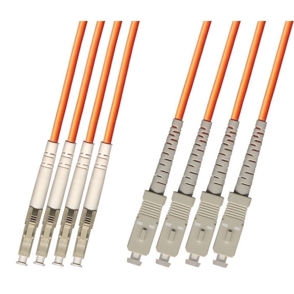 RiteAV - Direct Burial/Outdoor LC-SC 4-Strand Fiber Optic Cable - Multimode (62.5/125) - 30M