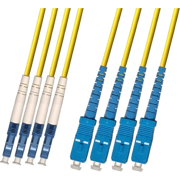 RiteAV - Direct Burial/Outdoor LC-SC 4-Strand Fiber Optic Cable - Singlemode (9/125) - 20M