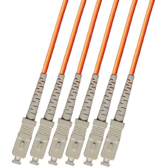 RiteAV - Direct Burial/Outdoor SC-SC 6-Strand Fiber Optic Cable - Multimode (50/125) - 100M
