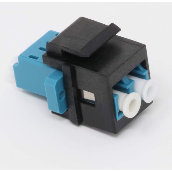 RiteAV Fiber Optic Keystone Coupler Jack LC Duplex Singlemode - Black