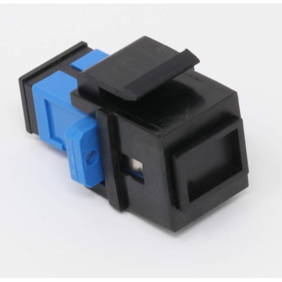 RiteAV Fiber Optic Keystone Coupler Jack SC Simplex Singlemode - Black