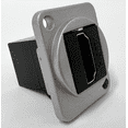 thumbnail image 1 of RiteAV HDMI D Series Chassis Panel Mount Connector Pass Through Solderless Bulkhead Coupler, Silver Metal Housing/Black HDMI, 1 of 1