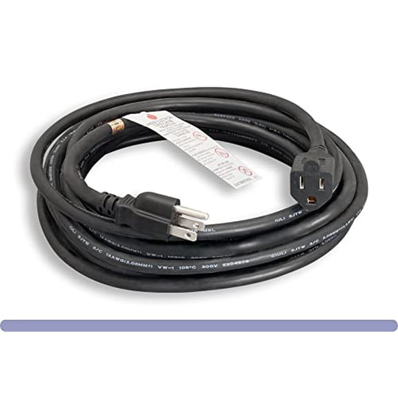 RiteAV - Heavy Duty 12 AWG Waterproof Direct Burial Outdoor Power Extension Cable 100FT (30 Meter) SJTW