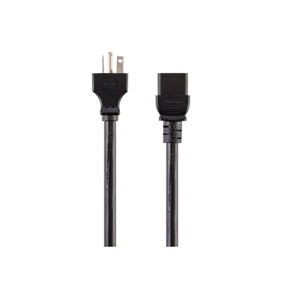 RiteAV Heavy Duty Extension Cord - 15 Feet - Black | NEMA 6-20P to IEC 60320 C19, for Computers, Servers, and Monitors to a PDU or UPS in a Data Center