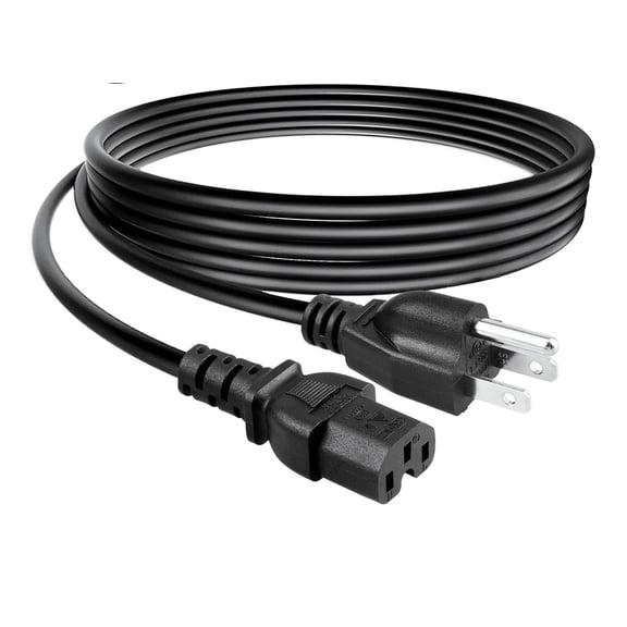 RiteAV - Heavy Duty Power Cord - 4 Feet - Black | NEMA 5-15P to IEC 60320 C15, 14AWG, 15A, SJT, 125V