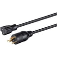 thumbnail image 1 of RiteAV Heavy Duty Power Cord - Locking NEMA L5-20P to NEMA 5-15/20R, 20Amp, 2500 Watt, 125 Volt, 12AWG, 2 Feet, Black, 1 of 1