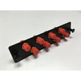 thumbnail image 1 of RiteAV LGX Footprint FC Adapter Panel, 8 Ports, Loaded w/8 FC Simplex Singlemode Adapters, Black, 1 of 1