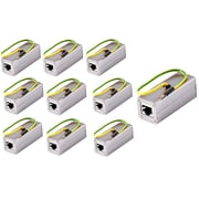 RiteAV - Outdoor Ethernet POE+ / RJ-45 Surge Protector Shielded for Thunder & Lightning Protection Gigabyte - 10 Pack