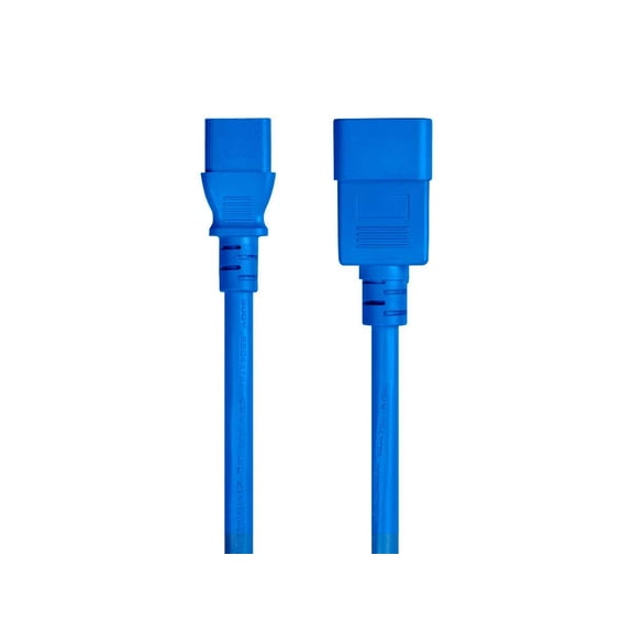 RiteAV Power Cable/Cord - 4 Feet - Blue | 14AWG for PDU 15A (IEC 60320 C13 to IEC 60320 C20)