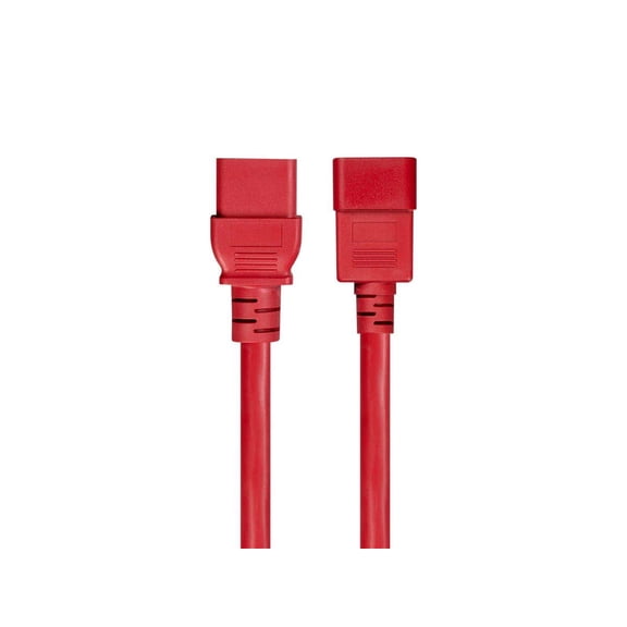 RiteAV Power Cable/Cord - 6 Feet - Red | 14AWG for PDU 15A (IEC 60320 C13 to IEC 60320 C20)