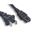 thumbnail image 1 of RiteAV Power Cord - 6 Feet - Black | Polarized NEMA 1-15P to Polarized IEC 60320 C7, 18AWG, 10A, 125V, for Small Appliances, Laptop Power Adapters, 1 of 1