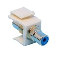thumbnail image 1 of RiteAV RCA Blue Keystone Coupler Ivory Female/Female, 1 of 1