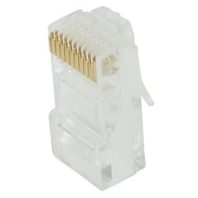 RiteAV - RJ50 10p10c Modular Connector (for Flat Cable, Stranded) (Crimp) 10 PCS Pack