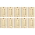 thumbnail image 1 of RiteAV - Single Gang Wall Plate with Brush Bristles - Ivory [Now Fits Larger Cables] - 10 Pack, 1 of 1