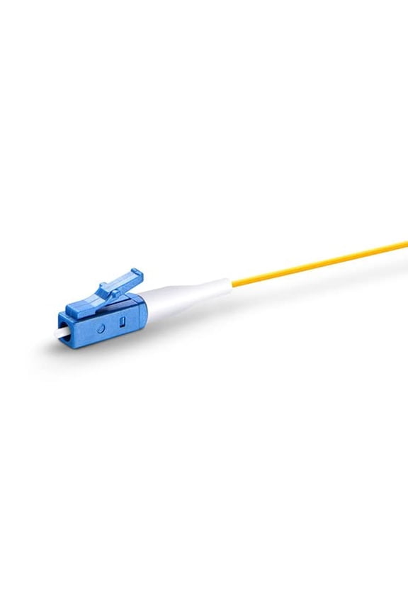 - Singlemode 9/125 LC/UPC Fiber Pigtail, for Fusion Splice (1 Meter) Unjacketed (0.9 mm Tight Buffer) (720)