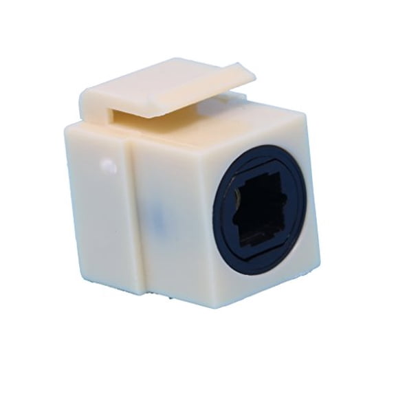 RiteAV Toslink Keystone Jack Coupler Female to Female - Ivory