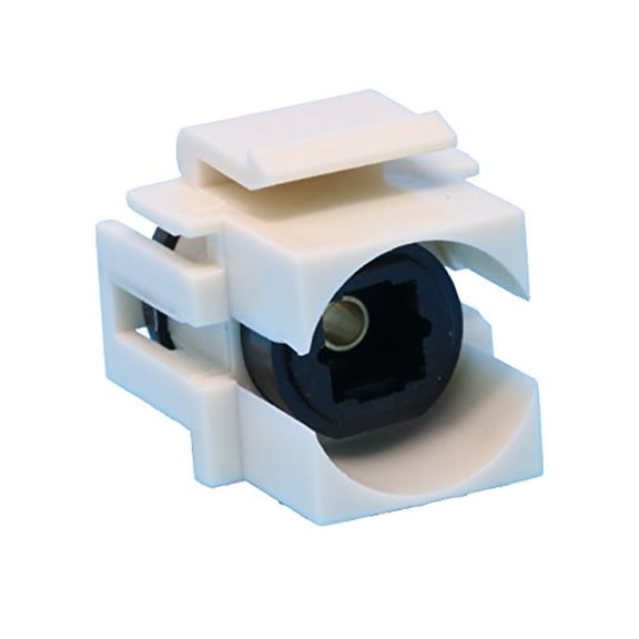 RiteAV Toslink Keystone Jack Coupler Light Almond Female/Female