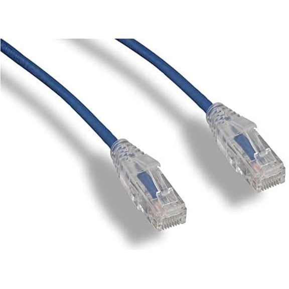 RiteAV - Ultra Slim, Tested Cat6 High Density Network Ethernet Cable - Blue - 3ft (10 Pack)