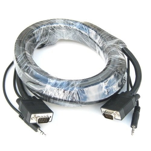 RiteAV VGA Cable with 3.5mm Audio - 15 Ft.