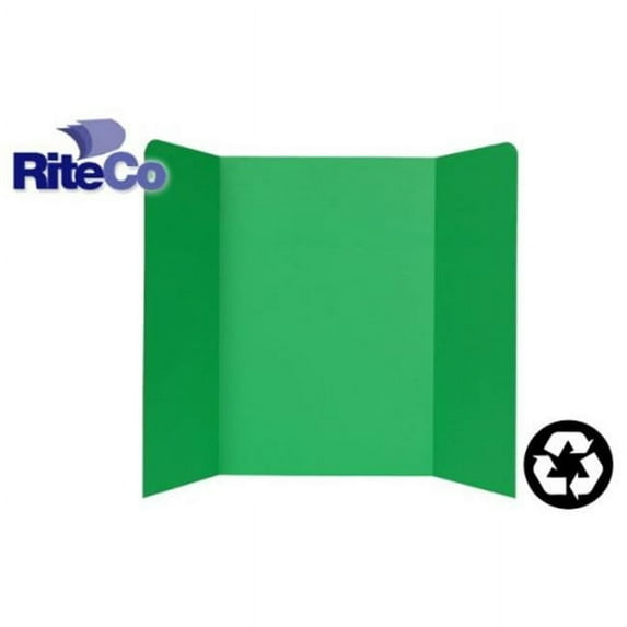 RiteCo Raydiant 22107 Riteco Tri-Fold Presentation Boards 48 In. X 36 In. Green , 24 Pack