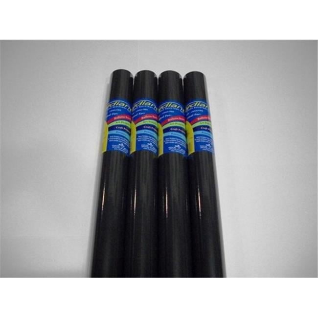 RiteCo Raydiant 80147 Riteco Raydiant Fade Resistant Art Rolls Black 48 In. X 50 Ft. 4 Pack
