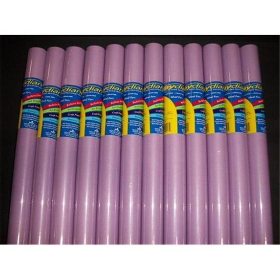 RiteCo Raydiant 80175 Riteco Raydiant Fade Resistant Art Rolls Lilac 18 In. X 50 Ft. 12 Pack