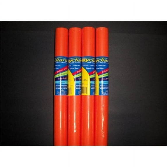 RiteCo Raydiant Fade Resistant Art Rolls - Orange 48in. x 50ft. - 4 Pack