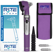 RiteScope Otoscope with Light - Compact Size - Purple