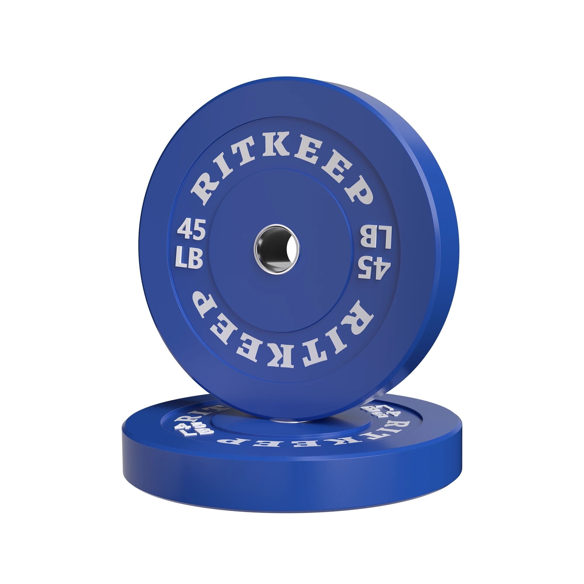 Ritkeep 2" Olympic Low Bounce Color Rubber Bumper Weight Plates for Weightlifting, Barbell Set for Home Gym Strength Training