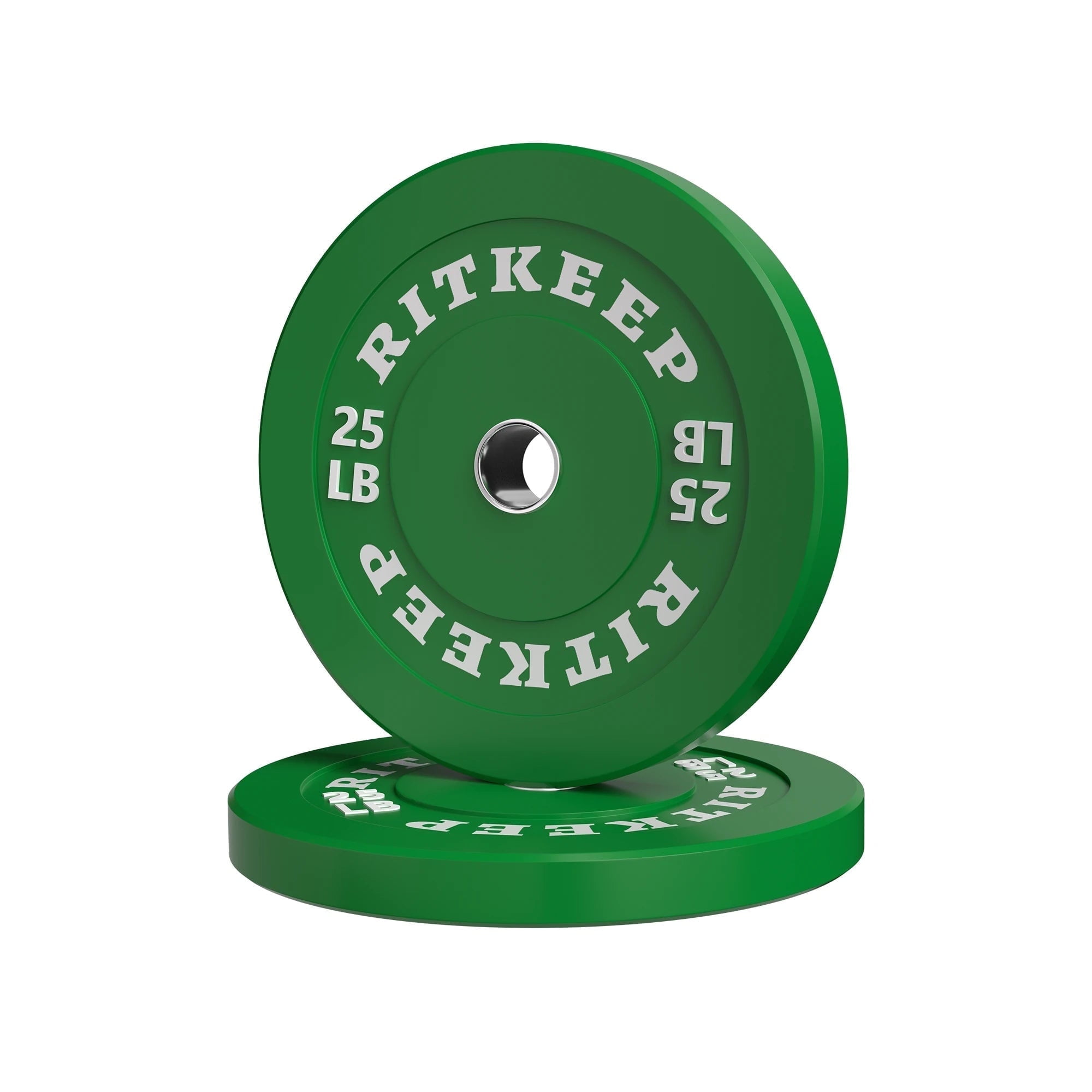 Ritkeep 2" Olympic Low Bounce Rubber Bumper Weight Plates for Home Gym