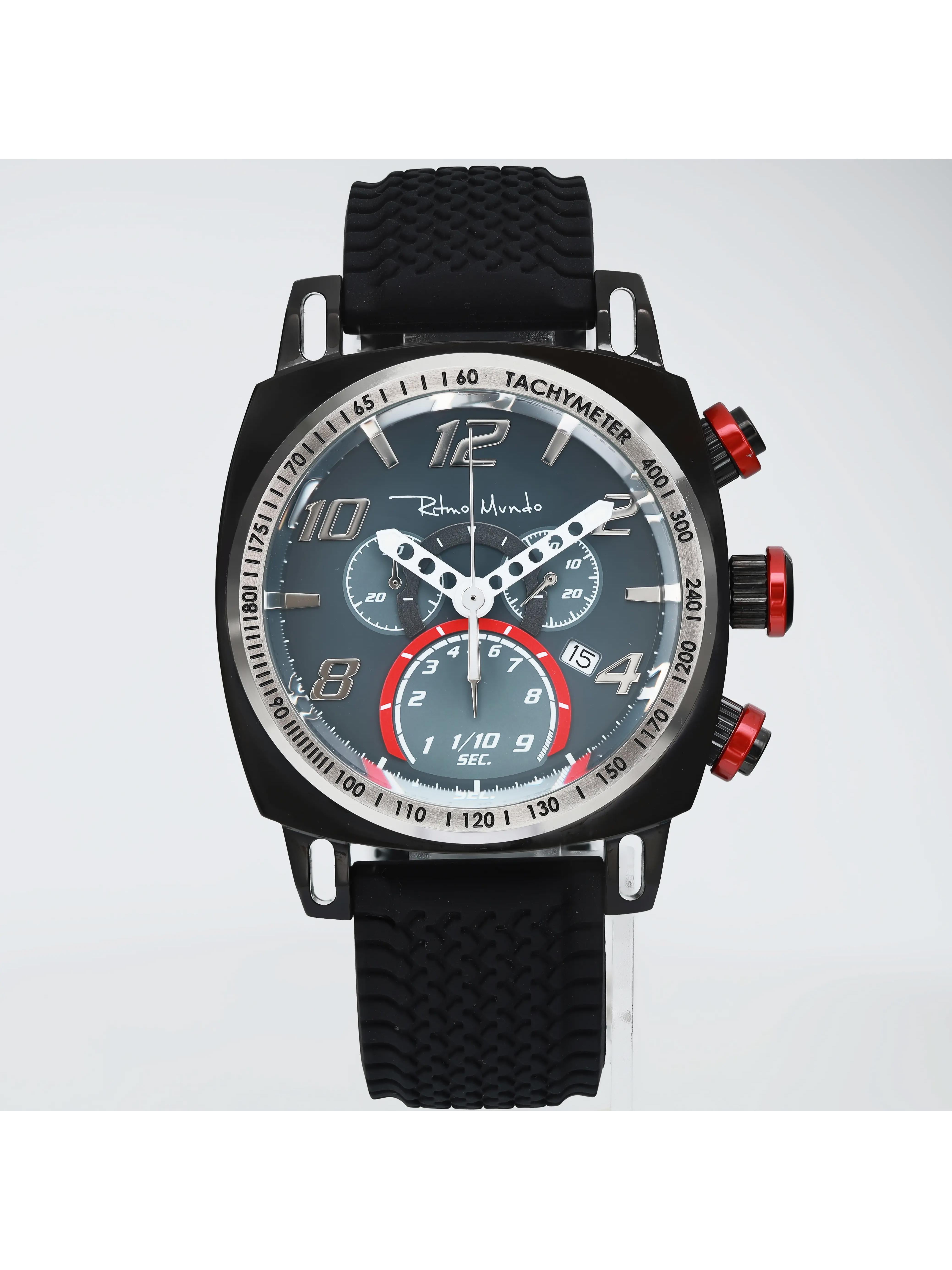 Ritmo Mundo Racer 20th Anniversary PVD Steel Gray Dial Quartz Men Watch
