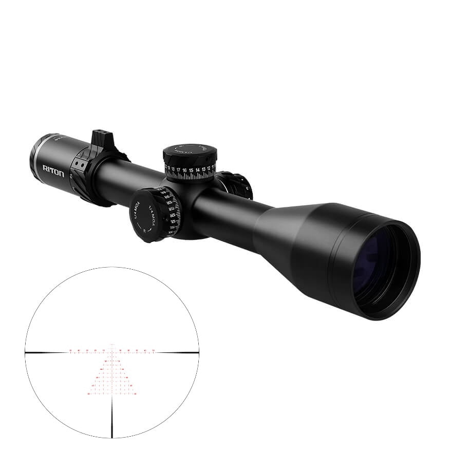 Riton 5 Conquer Scope 4-28x56 - 34mm Ffp Illum Mor Moa Black