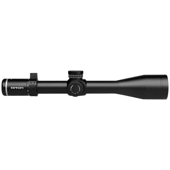 Riton Optics 5 Conquer 5-25x56mm Rifle Scope, 34mm Tube, First Focal Plane, Illuminated MOR, MOA, Black