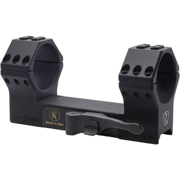 Riton by Contessa 34mm Picatinny QD Mount, 0 MOA, Black, NSN #