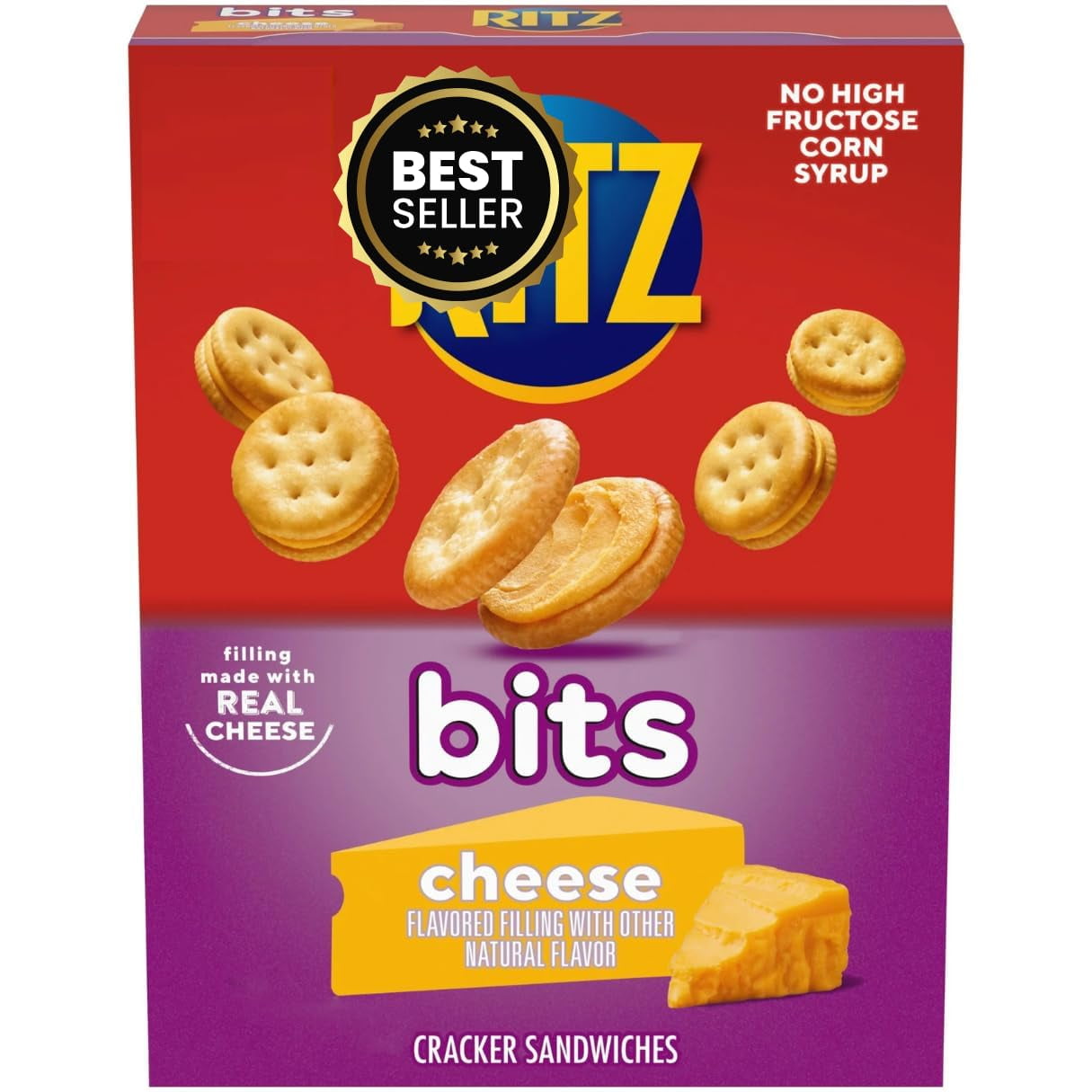 Rits Bits Cheese Cracker Sandwiches, 8.8 Oz ( Trademark Spoon Included)
