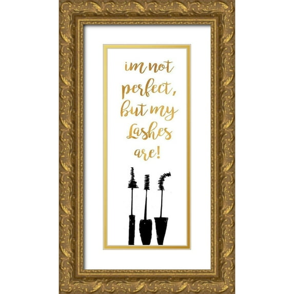 Ritter, Gina 10x18 Gold Ornate Wood Framed with Double Matting Museum Art Print Titled - Perfect Lashes