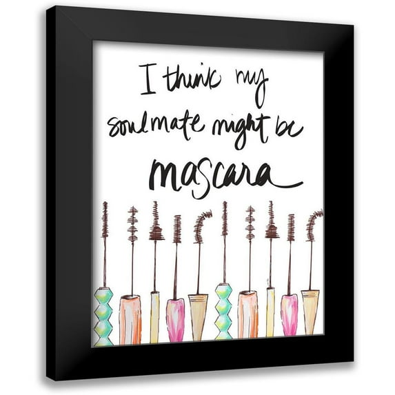 Ritter, Gina 11x14 Black Modern Framed Museum Art Print Titled - Mascara Soulmate
