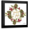 thumbnail image 1 of Ritter, Gina 12x12 Black Modern Framed Museum Art Print Titled - Pine Cone Christmas Wreath III, 1 of 5