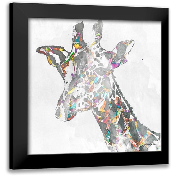 Ritter, Gina 12x12 Black Modern Framed Museum Art Print Titled - Safari Collage III
