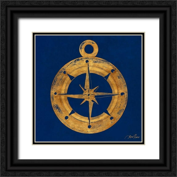 Ritter, Gina 12x12 Black Ornate Wood Framed with Double Matting Museum Art Print Titled - Golden Compass