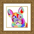 thumbnail image 1 of Ritter, Gina 12x12 Gold Ornate Wood Framed with Double Matting Museum Art Print Titled - Playful Pup, 1 of 4