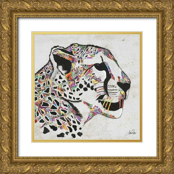 Ritter, Gina 12x12 Gold Ornate Wood Framed with Double Matting Museum Art Print Titled - Serengeti Plains I