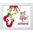 thumbnail image 1 of Ritter, Gina 14x12 White Modern Wood Framed Museum Art Print Titled - Just Elfin Around, 1 of 4