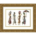 thumbnail image 1 of Ritter, Gina 18x14 Gold Ornate Wood Framed with Double Matting Museum Art Print Titled - Xhose Woman Group, 1 of 4