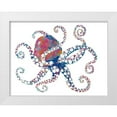 thumbnail image 1 of Ritter, Gina 18x15 White Modern Wood Framed Museum Art Print Titled - Dotted Octopus I, 1 of 4