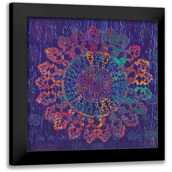Ritter, Gina 20x20 Black Modern Framed Museum Art Print Titled - Spiral Burst