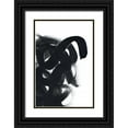 thumbnail image 1 of Ritter, Gina 23x32 Black Ornate Wood Framed with Double Matting Museum Art Print Titled - Noir Strokes III, 1 of 4