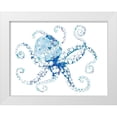 thumbnail image 1 of Ritter, Gina 24x19 White Modern Wood Framed Museum Art Print Titled - Azul Dotted Octopus I, 1 of 4